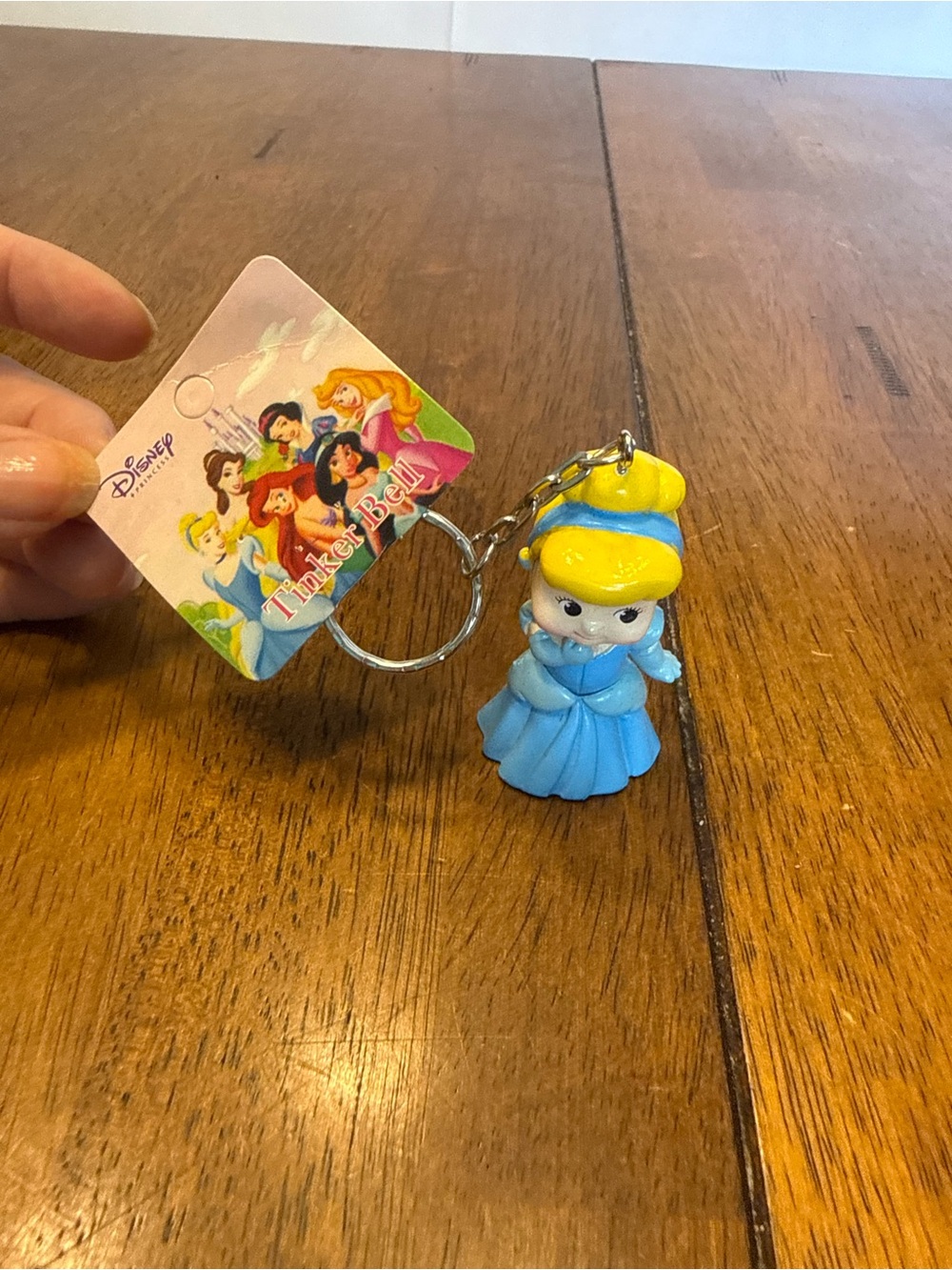 Disney Cinderella Blue and Yellow Mini Figure Keychain